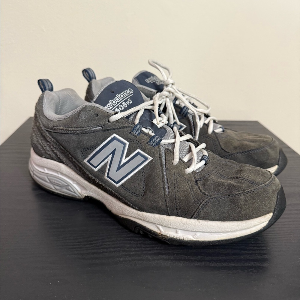 New Balance 608v3 Dark Gray Suede Leather Men’s Shoes Sz 12